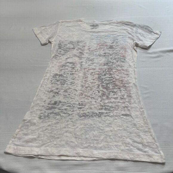 Rock Icons Jimmy Hendrix Women’s Y2k Burn Out T-Shirt Size Medium New - Picture 5 of 6